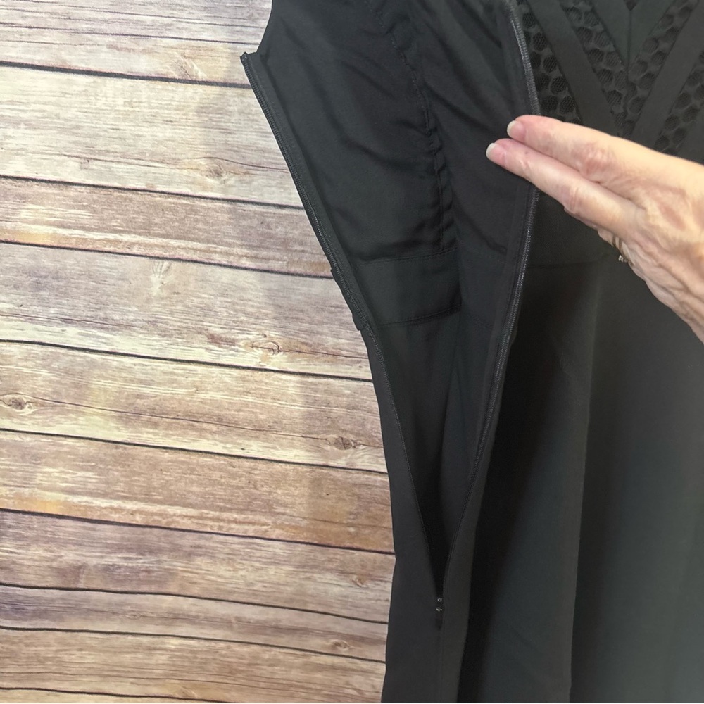 Sandro Paris SS21 radical dress black fit and flare lbd little black dress Small - Picture 10 of 10